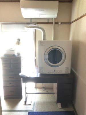 マンションの居室にガス衣類乾燥機RDT-80を新設